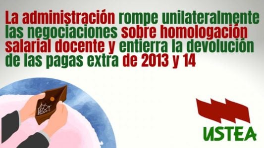 La farsa del Gobierno andaluz sobre la homologación salarial de docentes en Andalucía