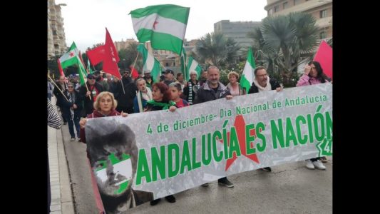 Manifestación del 4 de diciembre en Málaga: "Andalucía es una nación" (vídeos)