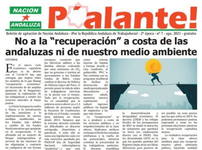 Nación Andaluza publica el nº 7 de su boletín de agitación P’alante