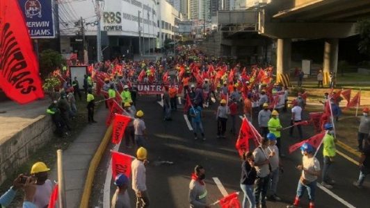 Panamá. Trabajadores realizaron protesta nacional