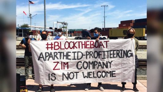 Se realizan movilizaciones en puertos de EE.UU. para bloquear a buques de carga israelíes